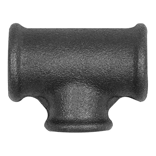 RIEGLER 133685-TFT 130-11212-S T-Stück 130, red., Rp 1 1/2, Rp 1/2, Rp 1 1/2, Temperguss schwarz, 1Stk von Riegler