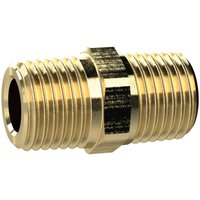 Riegler - Doppelgewindenippel, r 3/8 a., r 3/8 a., sw 19, Messing von RIEGLER