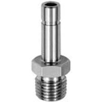 Gewinde-Stecknippel, r 1/2 a. , Stecknippel 12 mm, es 1.4404 - Riegler von RIEGLER