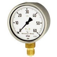 Riegler - Kapselfedermanometer, Stahl, g 1/4 radial unten, 0-250 mbar, ø 63 von RIEGLER