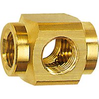 Riegler Kreuz-Verteiler, G 1/4, SW 22, Messing von RIEGLER