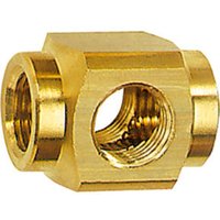 Riegler Kreuz-Verteiler, G 1/8, SW 16, Messing von RIEGLER