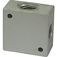 Riegler Kreuz-Verteiler, G 3/8 Aluminium, SW 25 von RIEGLER