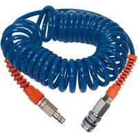 Riegler Spiralschlauch-Stahlkupplung-Set, PU, Schlauch-Ã¸ 12x8, 6,0 m, SP 18-600SSD von RIEGLER