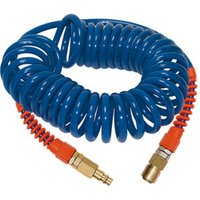 Riegler Spiralschlauch-Standardkupplung-Set, PU, Schl.-Ã¸ 9,5x6,3, 6,0 m von RIEGLER