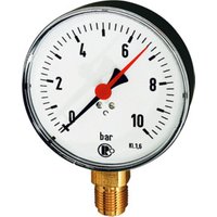Riegler Standardmanometer, Kunststoffgeh., G 1/2 unten, -1/+5,0 bar, Ã˜ 80 von RIEGLER