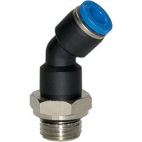 Riegler Steckverschraubung 45° »Blaue Serie«, drehbar, M5 außen Ø 4 mm Riegler Steckverschraubung 45° »Blaue Serie«, drehbar, M5 außen Ø 4 mm von RIEGLER