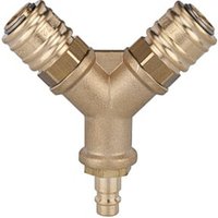 Riegler Verteiler, 2 Schnellverschlusskuppl. NW7,2, Nippel NW7,2-7,8 G1/2 von RIEGLER