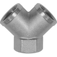 Riegler Verteiler, 2fach, G 1/8 IG, Abgänge 2 x G 1/8 IG, Messing vern. von RIEGLER