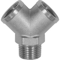 Riegler Verteiler, 2fach, R 1/8 AG, Abgänge 2 x G 1/8 IG, Messing vern. von RIEGLER