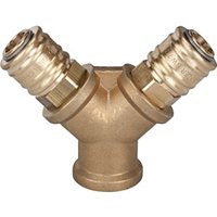 Riegler Verteiler mit 2 Schnellverschlusskupplungen NW 7,2, G 1/4 IG von RIEGLER
