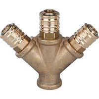 Riegler Verteiler mit 3 Schnellverschlusskupplungen NW 7,2, G 1/4 IG von RIEGLER