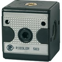 Riegler Verteiler »multifix«, breite Ausführung, BG 1, G 1/4, 4 Abgänge von RIEGLER