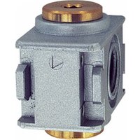 Riegler Verteiler »multifix-mini«, BG 0, G 1/4, mit 2 Abgängen G 1/8 von RIEGLER