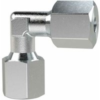 Riegler Winkel-Verschraubung, Rohr-Außen-Ø 10 mm, Stahl verzinkt von RIEGLER