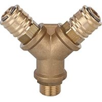 Riegler Y-Verteiler mit 2 Kupplungen, 3/8 Zoll von RIEGLER