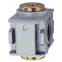 Verteiler »multifix-mini«, bg 0, g 1/4, mit 2 Abgängen g 1/8 - Riegler von RIEGLER