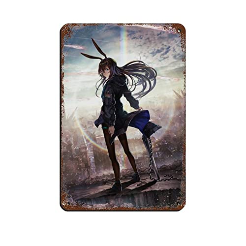 Arknights Game 5 Blechschild Vintage Metall Pub Club Cafe Bar Home Wandkunst Dekoration Poster Retro 8x12inch (20x30cm) von RIELLI
