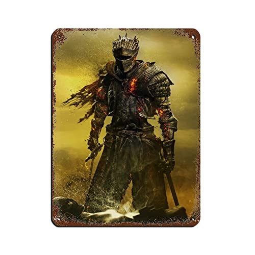 Dark Souls 3 Game Blechschild Vintage Metall Pub Club Cafe Bar Home Wandkunst Dekoration Poster Retro 30 x 40 cm von RIELLI