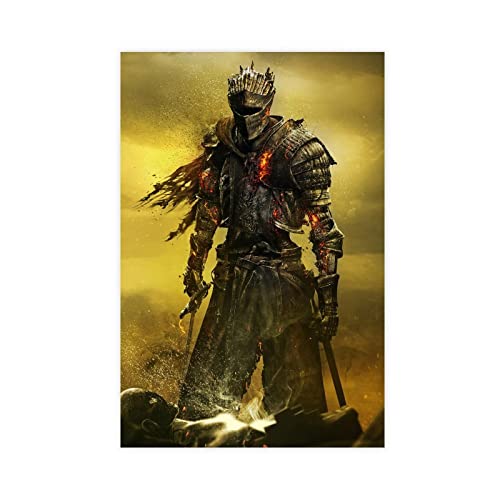 Dark Souls 3 Game Leinwand Poster Schlafzimmer Dekor Sport Landschaft Büro Zimmer Dekor Geschenk Rahmen: 40 x 60 cm von RIELLI