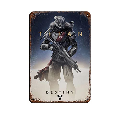 Destiny Game 1 Retro-Poster Metall-Blechschild Chic Art Retro Eisen Malerei Bar Menschen Höhle Cafe Familie Garage Poster Wanddekoration 20 x 30 cm von RIELLI