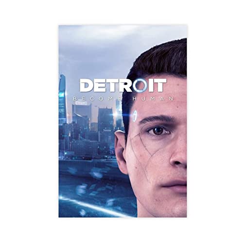 Detroit Become Human Game 5 Leinwand-Poster, Wandkunst, Dekoration, Bild, Gemälde für Wohnzimmer, Schlafzimmer, Dekoration, Rahmen: 30 x 45 cm von RIELLI