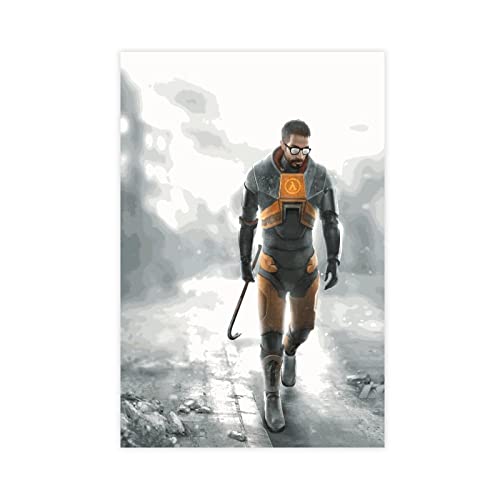 Half-Life 2 Game Leinwand Poster Schlafzimmer Dekor Sport Landschaft Büro Zimmer Dekor Geschenk Rahmen: 40 x 60 cm von RIELLI