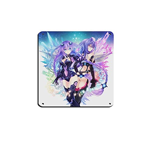 Hyperdimension Neptunia Game 2 Retro-Poster Metall-Blechschild Chic Art Retro Eisen Malerei Bar Menschen Höhle Cafe Familie Garage Poster Wanddekoration 30 x 30 cm von RIELLI