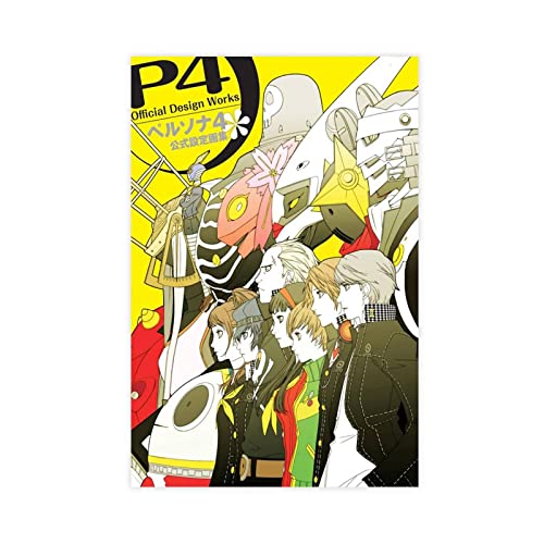 Persona 4 Spiel 6 Leinwand-Poster, Wandkunst, Dekoration, Bild, Gemälde für Wohnzimmer, Schlafzimmer, Dekoration, Rahmen: 30 x 45 cm von RIELLI