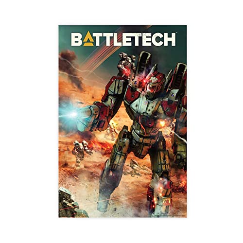 RIELLI Battletech Spiel 7 Leinwand-Poster, Schlafzimmerdekoration, Sport, Landschaft, Büro, Raumdekoration, Geschenkrahmen: 40 x 60 cm von RIELLI