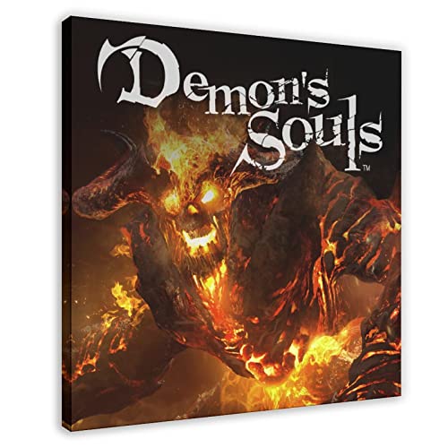 RIELLI Demon's Souls Game 2 Leinwandposter Schlafzimmer Dekor Sport Landschaft Büro Zimmer Dekor Geschenkrahmen 40 x 40 cm von RIELLI