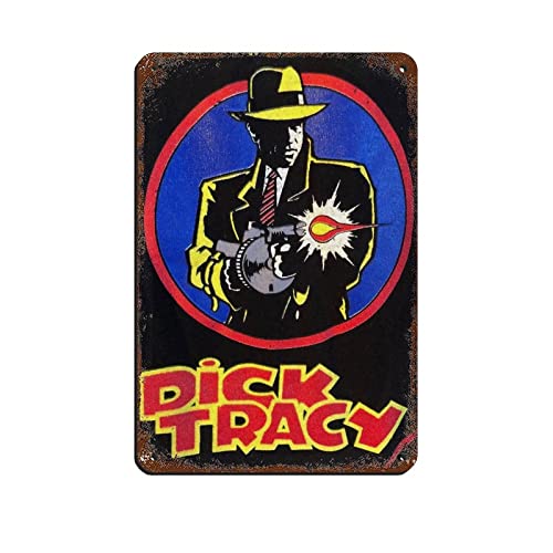 RIELLI Dick Tracy Game 2 Blechschild Vintage Metall Pub Club Cafe Bar Home Wandkunst Dekoration Poster Retro 20 x 30 cm von RIELLI