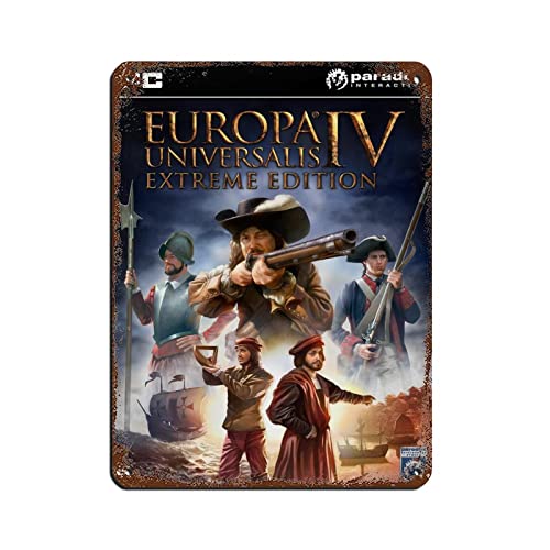 RIELLI Europa Universalis IV Game Retro Poster Metall Blechschild Chic Art Retro Eisen Malerei Bar Menschen Höhle Cafe Familie Garage Poster Wanddekoration 30 x 40 cm von RIELLI