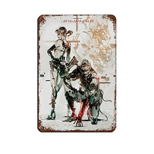 RIELLI Metal Gear Solid V The Phantom Pain Game 5 Blechschild Vintage Metall Pub Club Cafe Bar Zuhause Wandkunst Dekoration Poster Retro 20 x 30 cm RIELLI Metal Gear Solid V The Phantom Pain Game 5 Blechschild Vintage Metall Pub Club Cafe Bar Zuhause Wandkunst Dekoration Poster Retro 20 x 30 cm von RIELLI