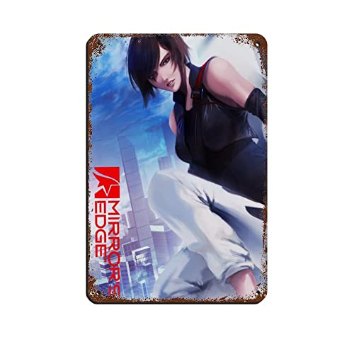 RIELLI Mirror's Edge Catalyst Game 3 Retro Poster Metall Blechschild Chic Art Retro Eisen Malerei Bar Menschen Höhle Cafe Familie Garage Poster Wanddekoration 20 x 30 cm von RIELLI