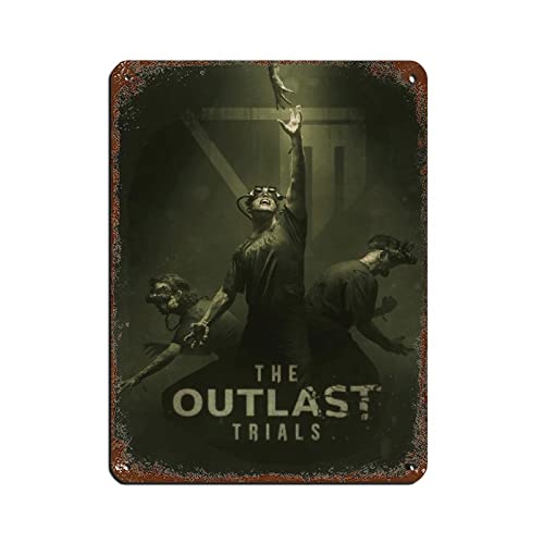 RIELLI Outlast Game 7 Blechschild Vintage Metall Pub Club Cafe Bar Home Wandkunst Dekoration Poster Retro 30 x 40 cm von RIELLI