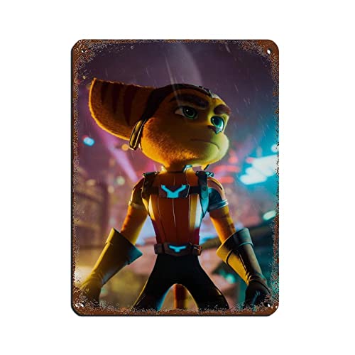 RIELLI Ratsche und Clank Game 12 Blechschild Vintage Metall Pub Club Cafe Bar Home Wandkunst Dekoration Poster Retro 30 x 40 cm von RIELLI