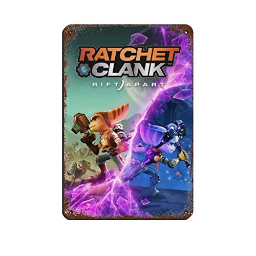 RIELLI Ratsche und Clank Game 23 Retro Poster Metall Blechschild Chic Art Retro Eisen Malerei Bar Menschen Höhle Cafe Familie Garage Poster Wanddekoration 20 x 30 cm von RIELLI