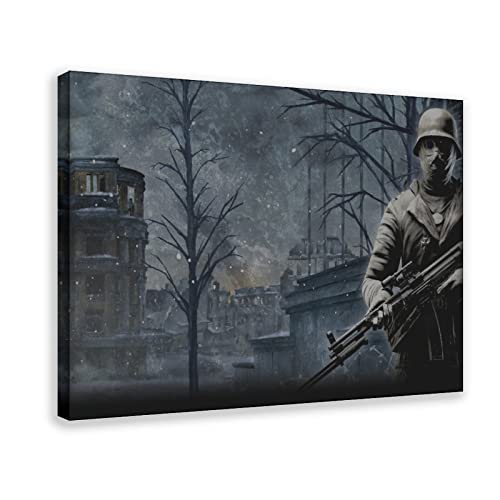 RIELLI Red Orchestra 2 Heroes of Stalingrad Game 6 Leinwandposter Wandkunst Dekor Druck Bild Gemälde für Wohnzimmer Schlafzimmer Dekoration Rahmen: 30 x 45 cm von RIELLI