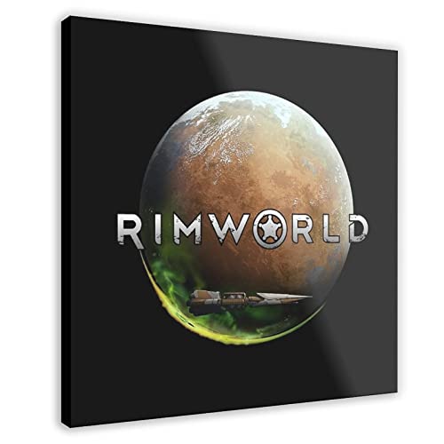 RIELLI RimWorld Spiel Leinwand-Poster, Wandkunst, Dekoration, Bild, Gemälde für Wohnzimmer, Schlafzimmer, Dekorationsrahmen: 30 x 30 cm von RIELLI