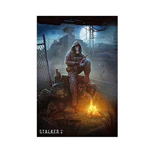 RIELLI S.T.A.L.K.E.R. Spiel 16 Leinwandposter Wandkunst Dekor Druck Bild Gemälde für Wohnzimmer Schlafzimmer Dekoration Rahmen: 40 x 60 cm von RIELLI