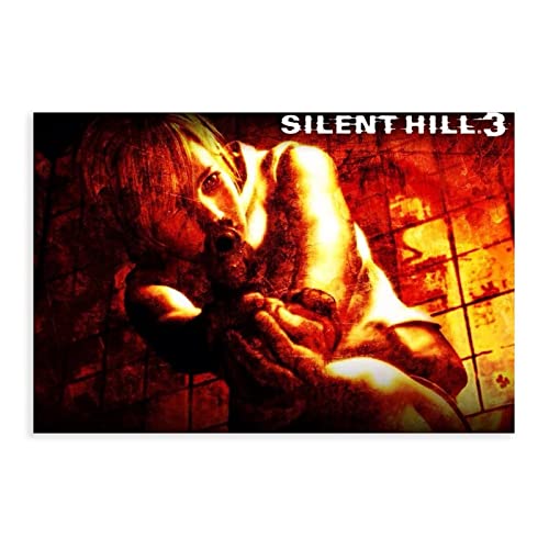 RIELLI Silent Hill 3 Spiel 4 Leinwand-Poster, Wandkunst, Dekoration, Bild, Gemälde für Wohnzimmer, Schlafzimmer, Dekoration, Rahmen: 30 x 45 cm von RIELLI