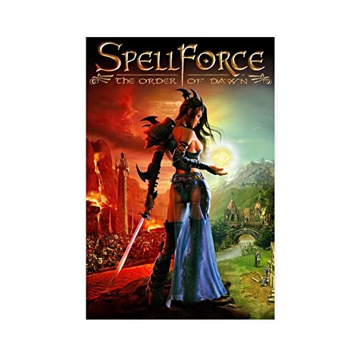 RIELLI SpellForce Leinwand-Poster, Wandkunst, Dekor, Bild, Gemälde für Wohnzimmer, Schlafzimmer, Dekoration, Rahmen: 60 x 90 cm RIELLI SpellForce Leinwand-Poster, Wandkunst, Dekor, Bild, Gemälde für Wohnzimmer, Schlafzimmer, Dekoration, Rahmen: 60 x 90 cm von RIELLI