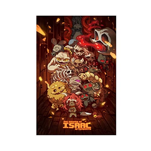 RIELLI The Binding of Isaac Game 15 Leinwand-Poster, Wandkunst, Dekoration, Druck, Bild für Wohnzimmer, Schlafzimmer, Dekoration, Rahmen: 60 x 90 cm von RIELLI