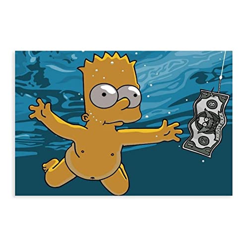 RIELLI The Simpsons Game 1 Leinwand-Poster, Schlafzimmerdekoration, Sport-Landschaft, Büro, Raumdekoration, Geschenkrahmen: 60 x 90 cm RIELLI The Simpsons Game 1 Leinwand-Poster, Schlafzimmerdekoration, Sport-Landschaft, Büro, Raumdekoration, Geschenkrahmen: 60 x 90 cm von RIELLI