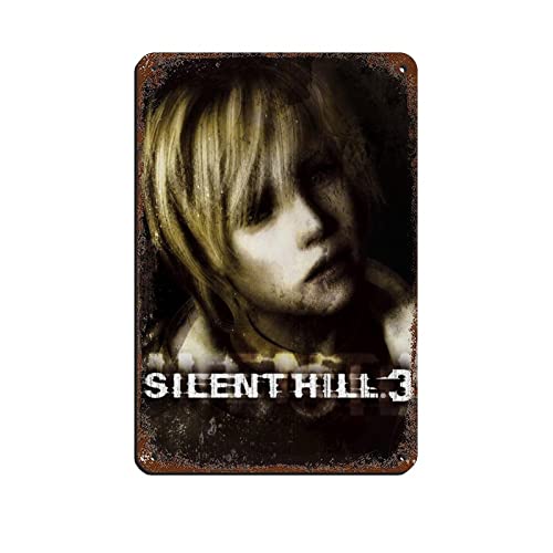 Silent Hill 3 Game 2 Retro-Poster Metall-Blechschild Chic Art Retro Eisen Malerei Bar Menschen Höhle Cafe Familie Garage Poster Wanddekoration 20 x 30 cm von RIELLI