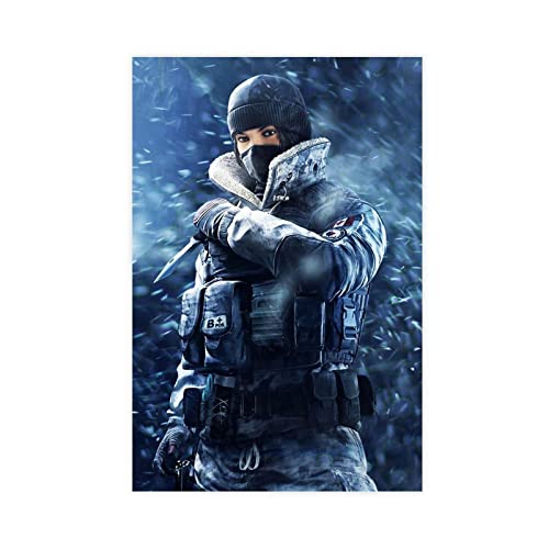 Tom Clancy's Rainbow Six Siege Game 11 Leinwandposter Wandkunst Dekor Druck Bild Gemälde für Wohnzimmer Schlafzimmer Dekoration Rahmen: 30 x 45 cm von RIELLI