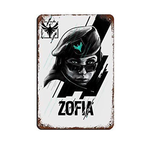 Tom Clancy's Rainbow Six Siege Game 3 Retro Poster Metall Blechschild Chic Art Retro Eisen Malerei Bar Menschen Höhle Cafe Familie Garage Poster Wanddekoration 20 x 30 cm von RIELLI