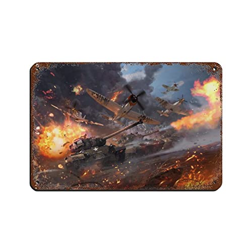War Thunder Game 3 Retro Poster Metall Blechschild Chic Art Retro Eisen Malerei Bar Menschen Höhle Cafe Familie Garage Poster Wanddekoration 20 x 30 cm von RIELLI