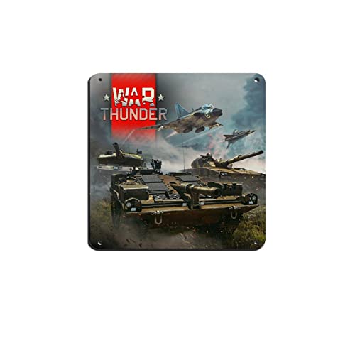 War Thunder Game Blechschild Vintage Metall Pub Club Cafe Bar Home Wandkunst Dekoration Poster Retro 30 x 30 cm von RIELLI